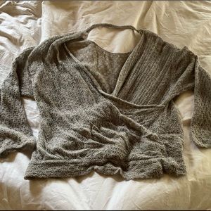 Free people delicate cross front sweater